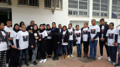 صور: زملاء الطالب رامي النمر "ابو سعدة" في المدرسة الثانوية الشاملة يستذكرون زميلهم 